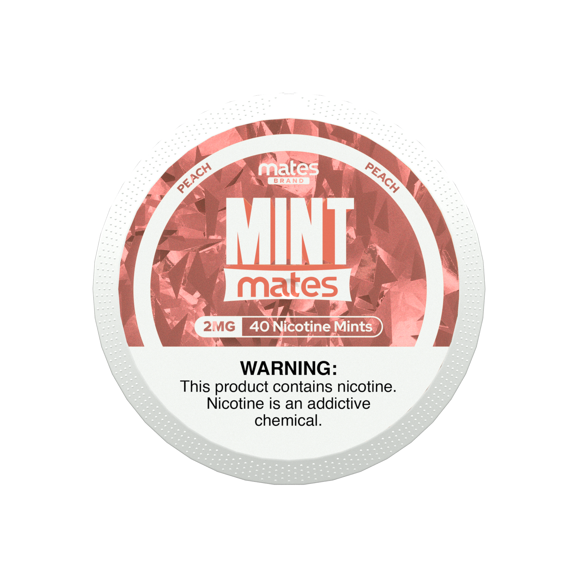 MintMates Nicotine Mints - Peach 5PK Box